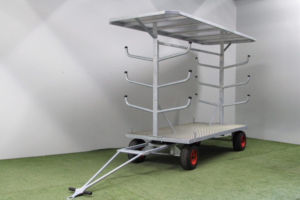 Balkenwagen met dak 350 x 120 cm