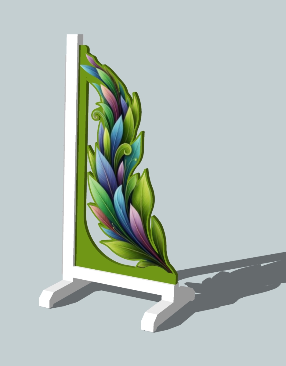 Competitie staander aluminium/hout 80 x 175 cm