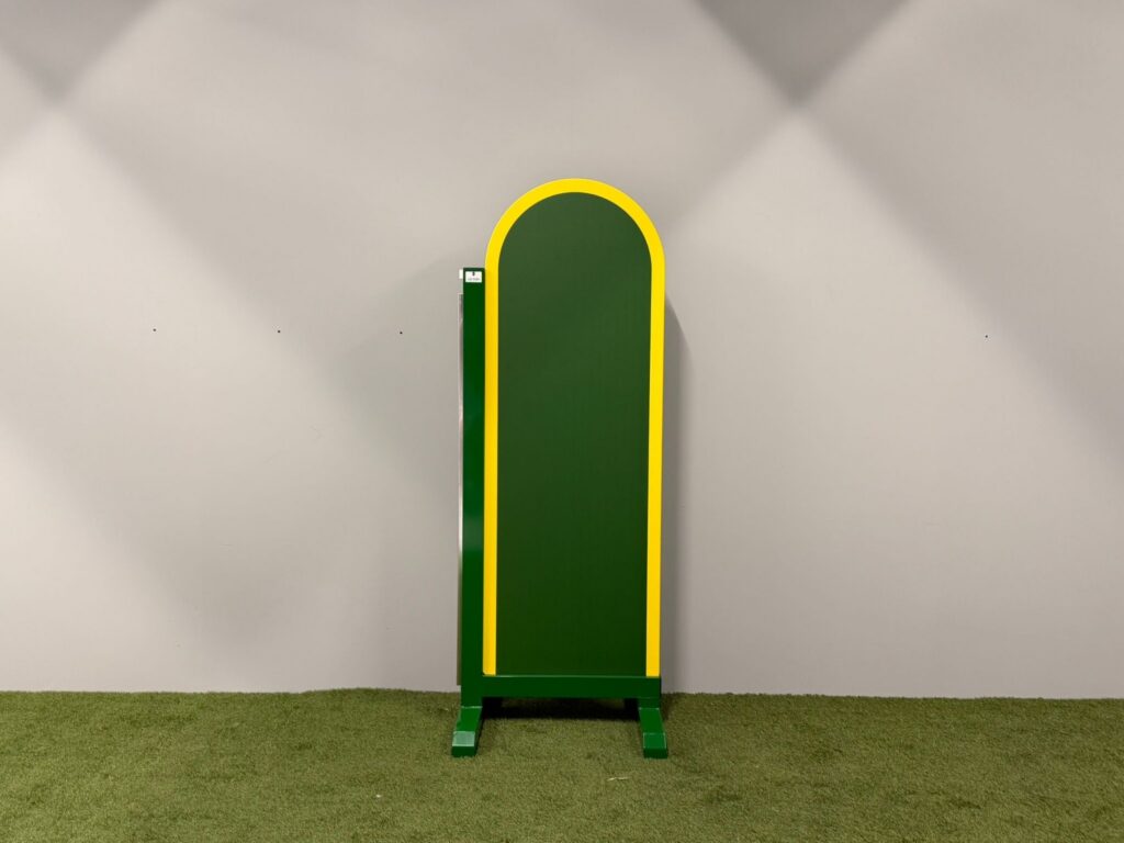Competitie staander aluminium/hout 78 x 210 cm